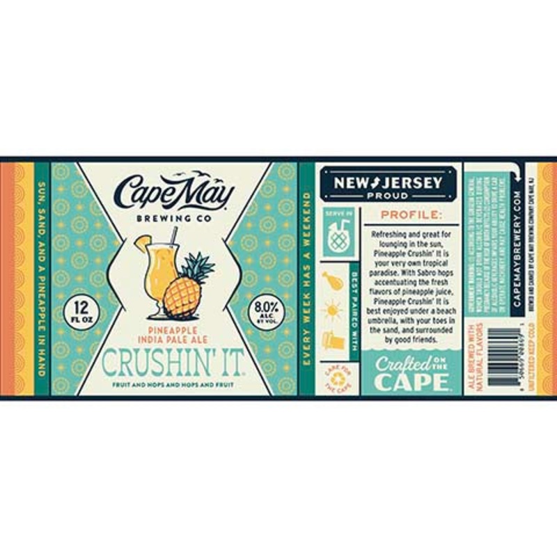 Cape May Pineapple Crushin’ It IPA 12OZ SINGLE CAN