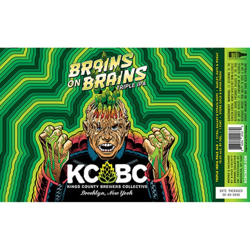 Kings County Brewers Collective Brains On Brains TIPA 16OZ SINGLE CAN