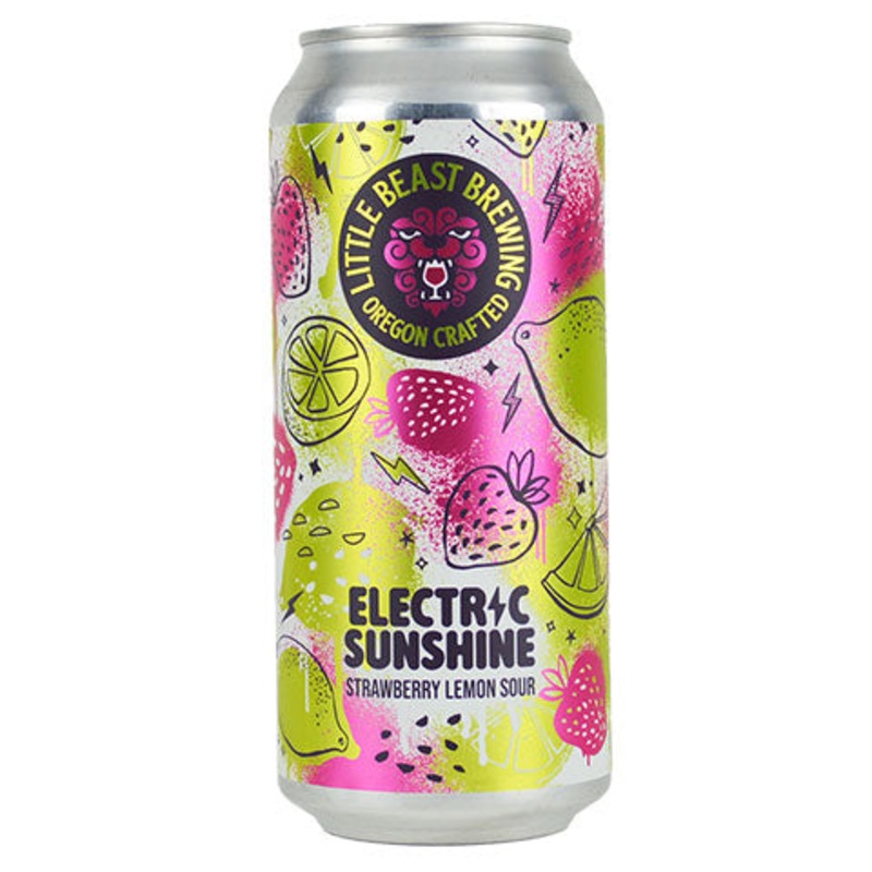 Little Beast Electric Sunshine Strawberry Lemon Sour 16OZ SINGLE CAN