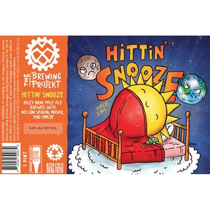 The Brewing Projekt Hittin’ Snooze Hazy IPA 16OZ SINGLE CAN