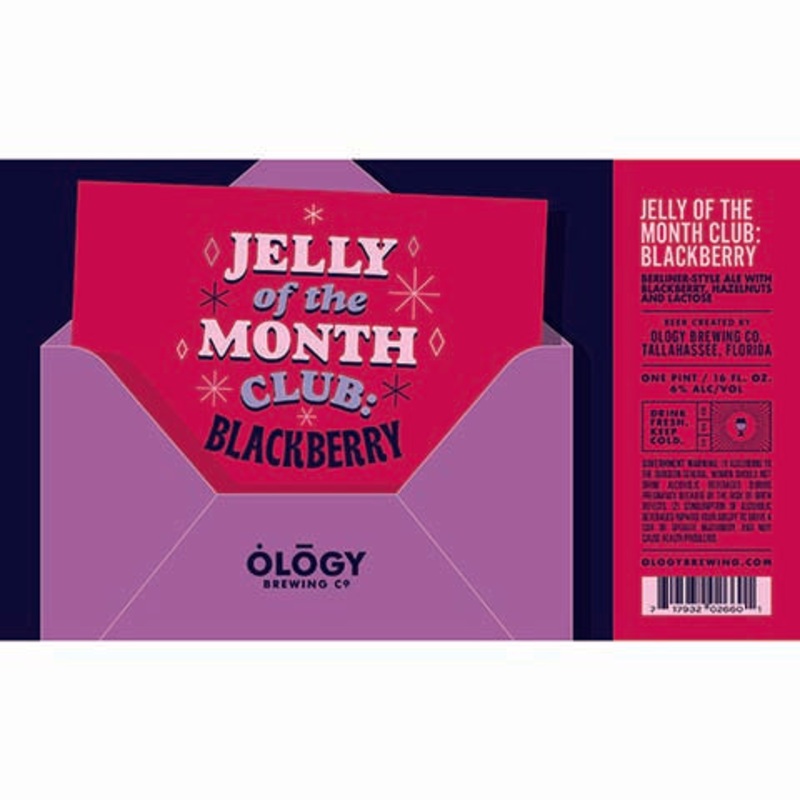 Ology Jelly of the Month Club Blackberry Berliner-Style Ale 16OZ SINGLE CAN