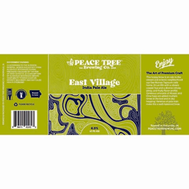 Peace Tree East Village IPA 12OZ SINGLE CAN