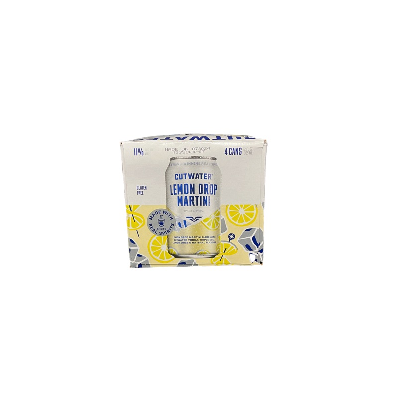 Cutwater Lemon Drop Martini 4 Pack Cans
