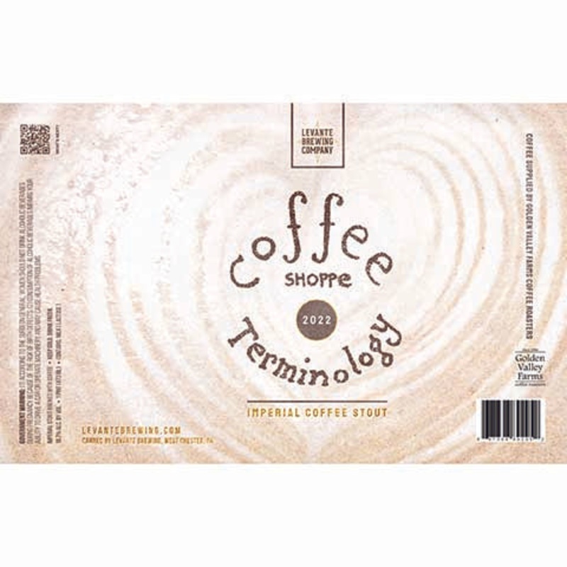 Levante Coffee Shoppe Terminology 2022 16OZ SINGLE CAN