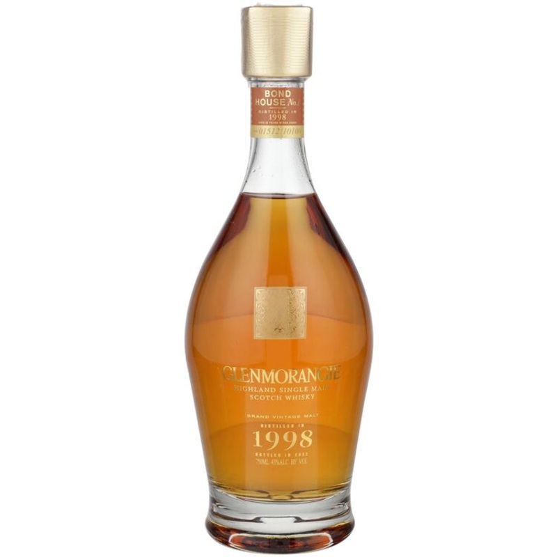 GLENMORANGIE SINGLE MALT SCOTCH GRAND VINTAGE MALT BOND HOUSE COLLECTION NO. 1 1998 23 YR 86 750ML 750ML
