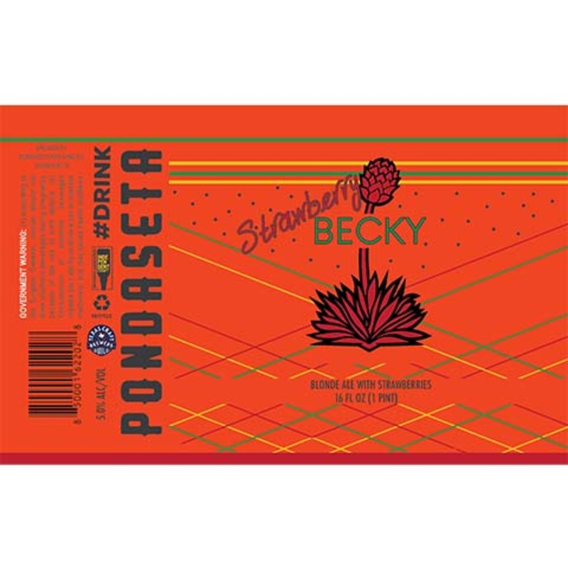 Pondaseta Strawberry Becky Blonde 16OZ SINGLE CAN