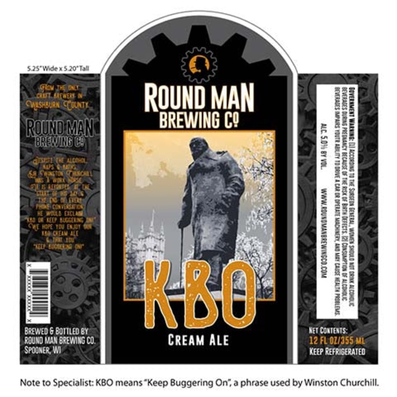 Round Man KBO Cream Ale 12OZ SINGLE BTL