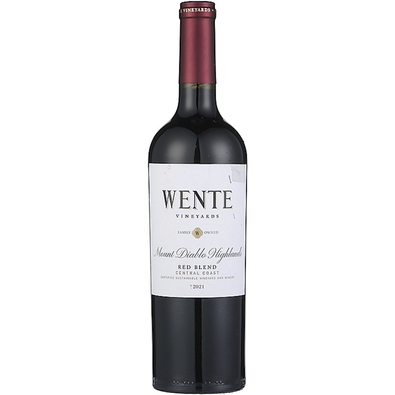 WENTE VINEYARDS RED WINE MOUNT DIABLO HIGHLANDS CENTRAL COAST 750ML 750ML