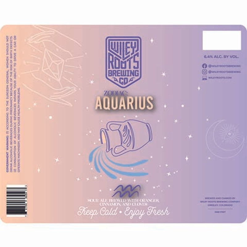 Wiley Roots Zodiac: Aquarius Sour Ale 16OZ SINGLE CAN