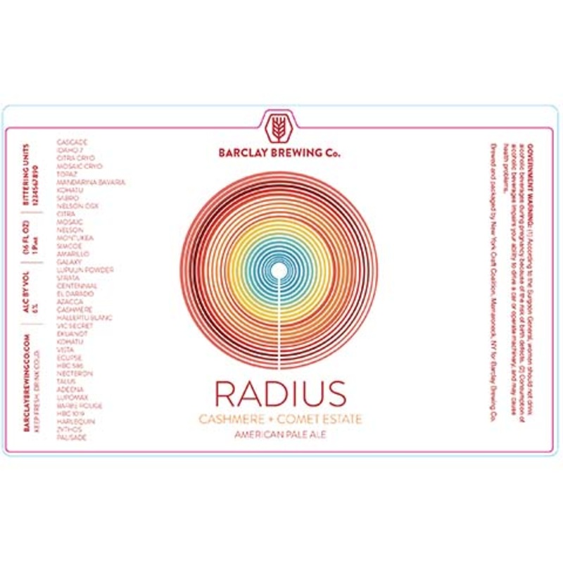 Barclay Radius Pale Ale 12OZ SINGLE CAN