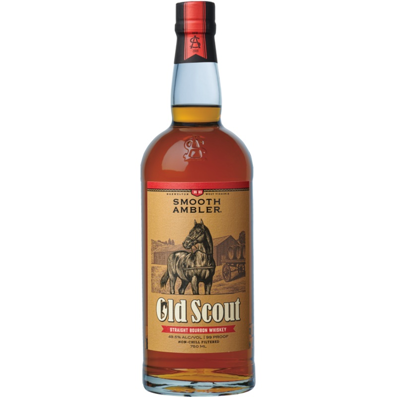 SMOOTH AMBLER STRAIGHT BOURBON OLD SCOUT SINGLE BARREL CASK STRENGTH 3 YR 99 750ML 750ML