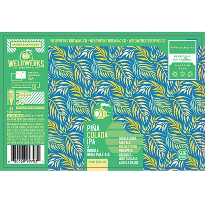 Weldwerks Pina Colada IPA 16OZ SINGLE CAN
