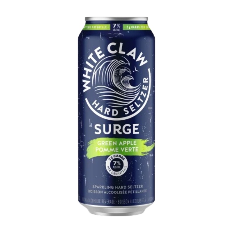 WHITE CLAW HARD SELTZER SURGE GREEN APPLE 473ML CAN @ St. Albert [1052146] 473 ml