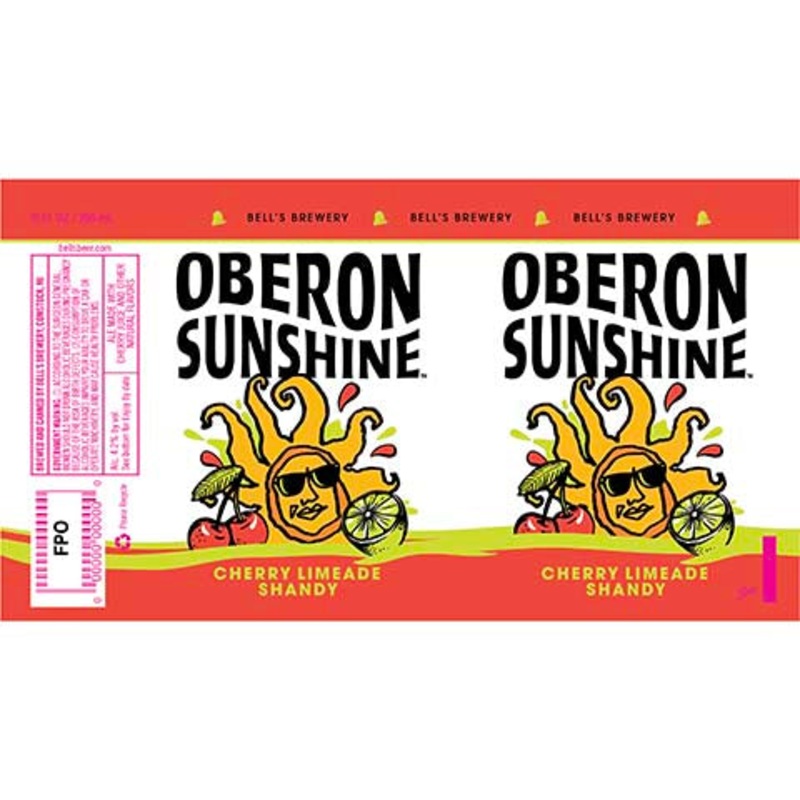 Bell’s Oberon Sunshine Cherry Limeade Shandy 12OZ SINGLE CAN