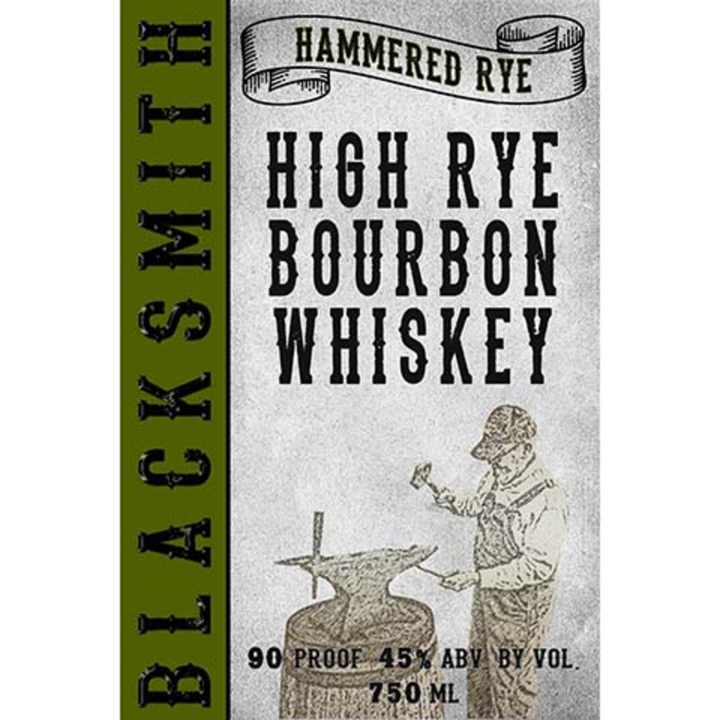 Blacksmith Hammered Rye High Rye Bourbon Whiskey 750ML BTL