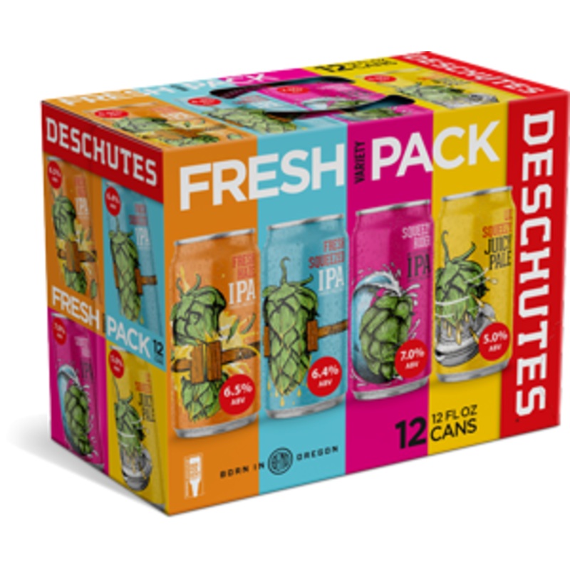 Deschutes Fresh Variety Pack 24 – 12oz Cans, 12 Pack