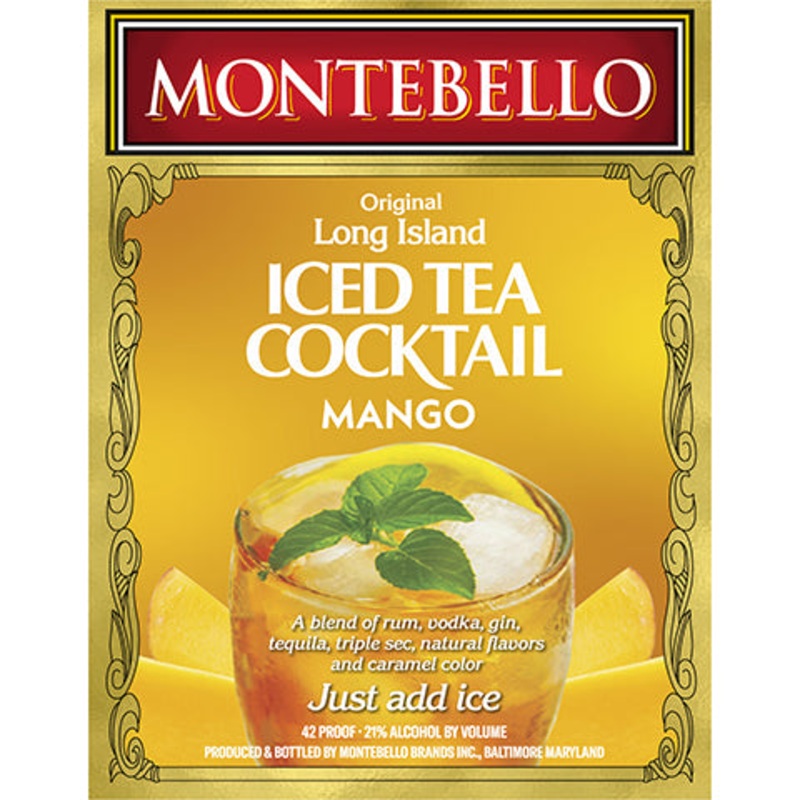 Montebello Mango Long Island Iced Tea Cocktail 1.75L BTL