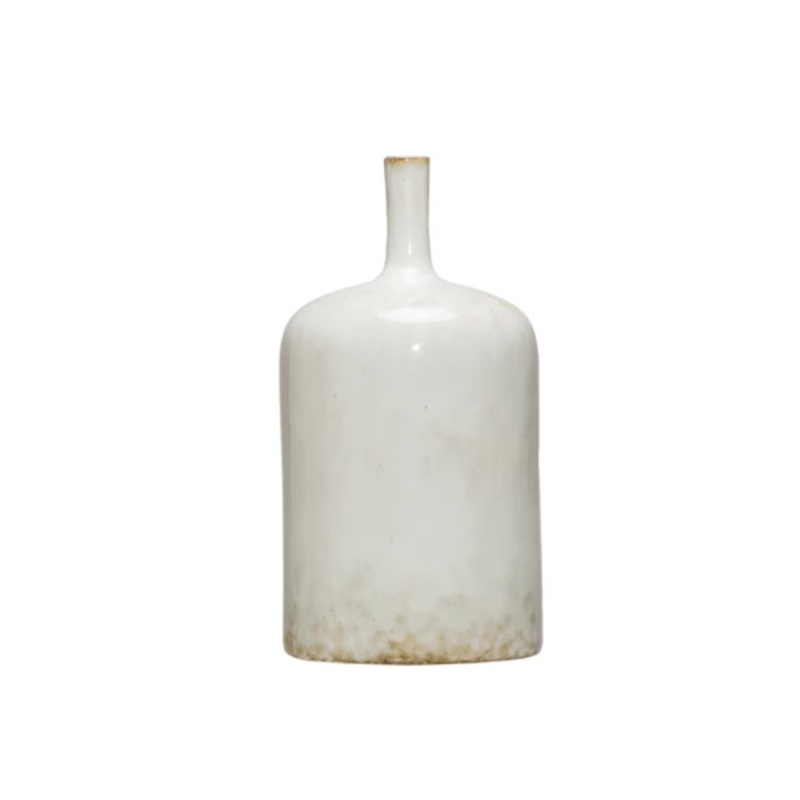 Glazed Stoneware Decorative Vase