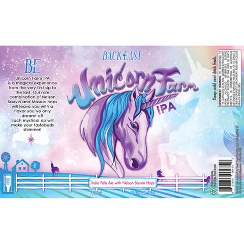 Back East Unicorn Farm IPA 16OZ SINGLE CAN