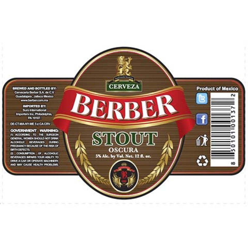 Berber Oscura Stout 12OZ SINGLE BTL