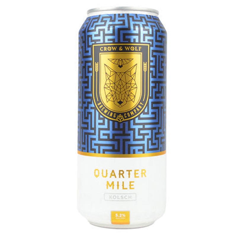 Crow & Wolf Quarter Mile  Kolsch 16OZ SINGLE CAN