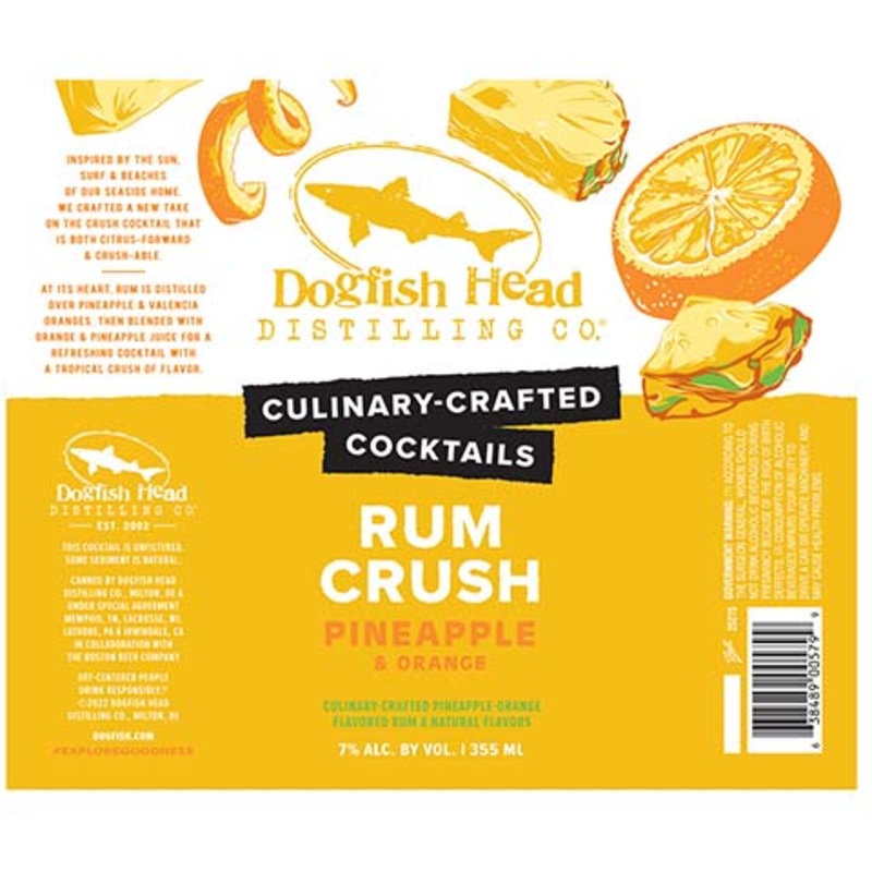 Dogfish Head Rum Crush Pineapple & Orange 355ML CAN