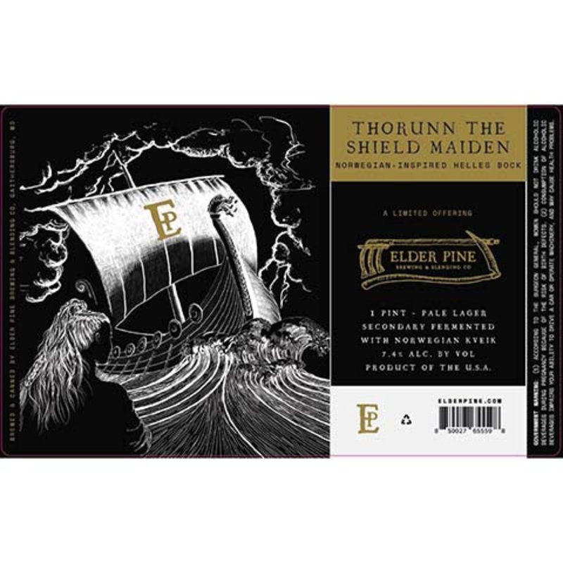 Elder Pine Thorunn The Shield Maiden Pale Lager 16OZ SINGLE CAN