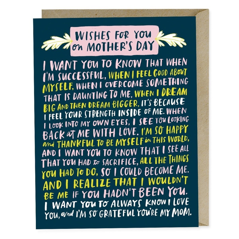 Emily McDowell: Wishes For  Your Mother’s Day Card