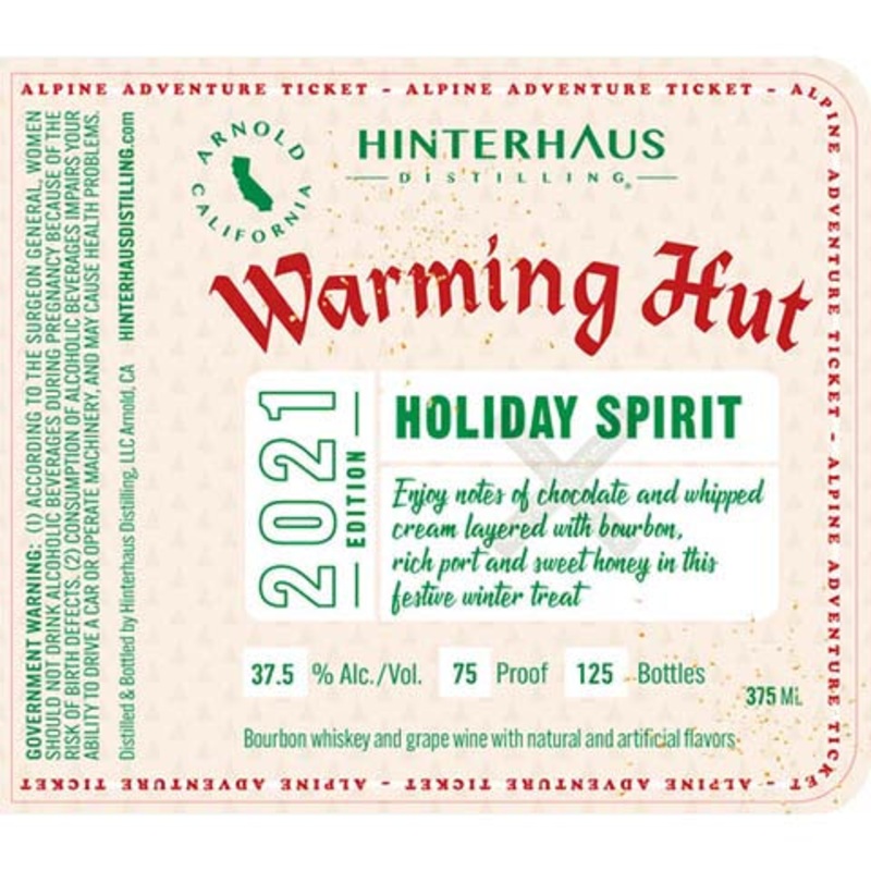 Hinterhaus Warming Hut 375ML BTL