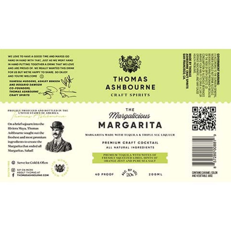 Thomas Ashbourne Margarita 200ML BTL
