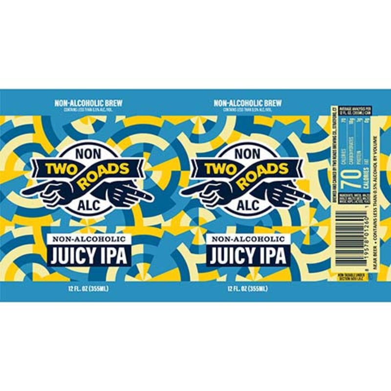 Two Roads Juicy IPA (Non-Alcoholic) 12OZ SINGLE CAN
