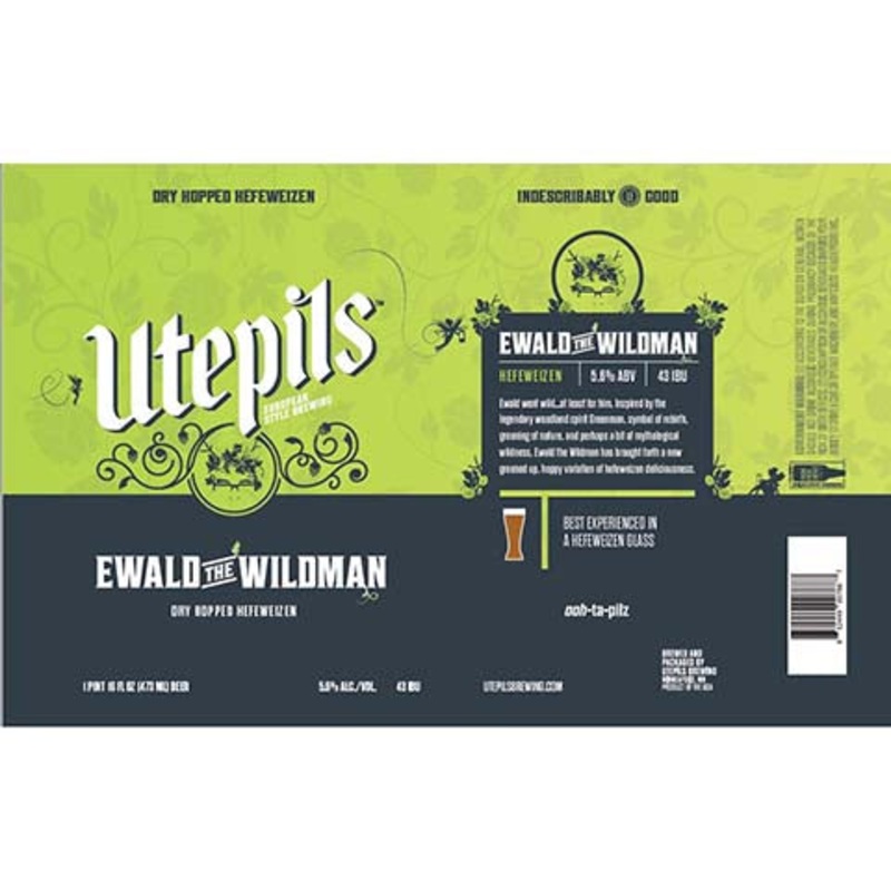 Utepils Ewald The Wildman Hefeweizen 16OZ SINGLE CAN