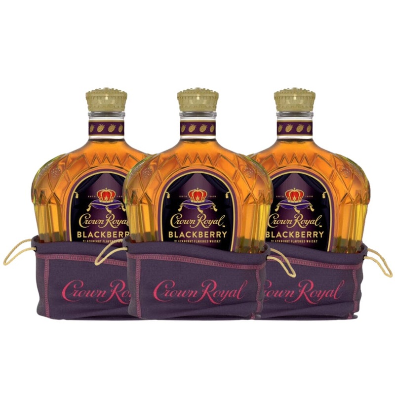 Crown Royal Blackberry Flavored Whisky 3PK