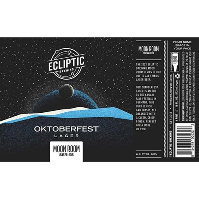 Ecliptic Moon Room Series Oktoberfest Lager 16OZ SINGLE CAN