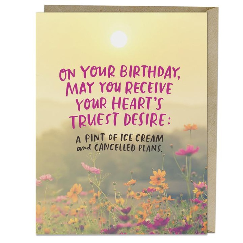 Emily McDowell: Ice Cream & Cancelled Plans Birthday Card