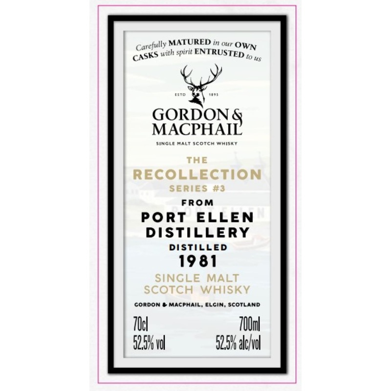 Gordon & MacPhail Recollection Series #3 Port Ellen 42 Year Old Single Malt Scotch Whisky 700mL