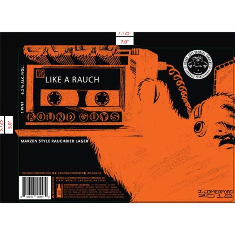 Round Guys Like A Raunch Lager 16OZ SINGLE CAN