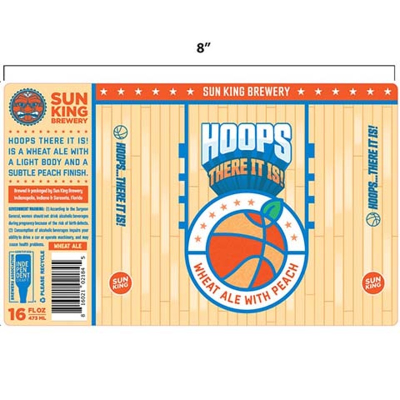 Sun King Hoops There It Is! Wheat Ale 16OZ SINGLE CAN