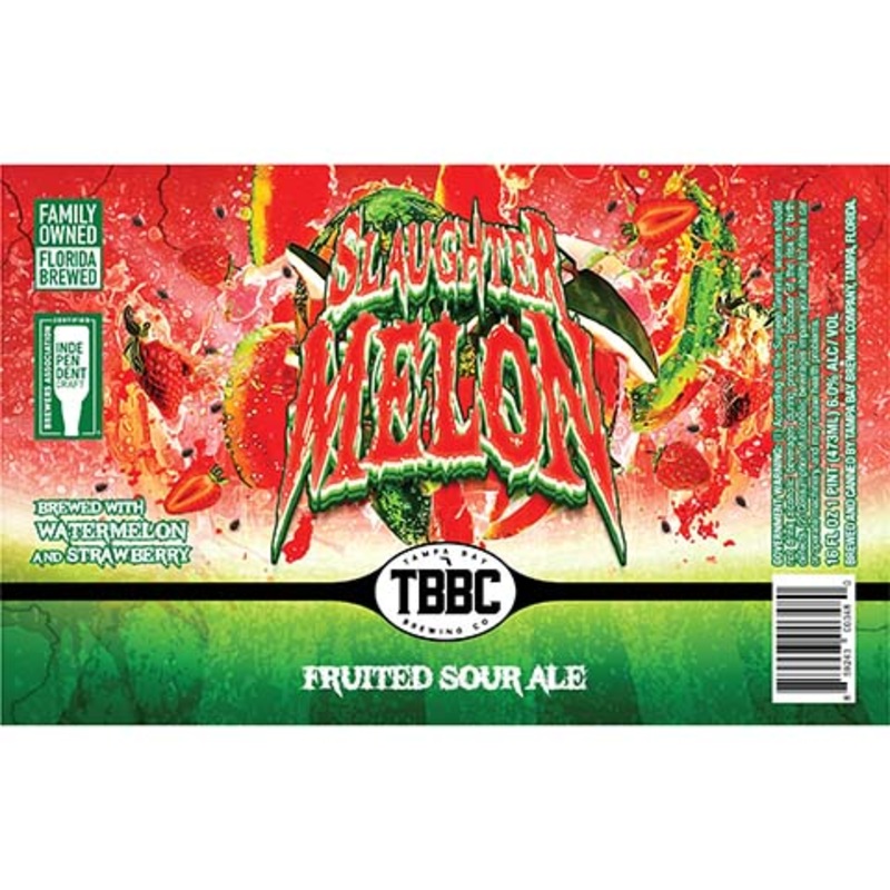 Tampa Bay Slaughtermelon Fruited Sour Ale 16OZ SINGLE CAN