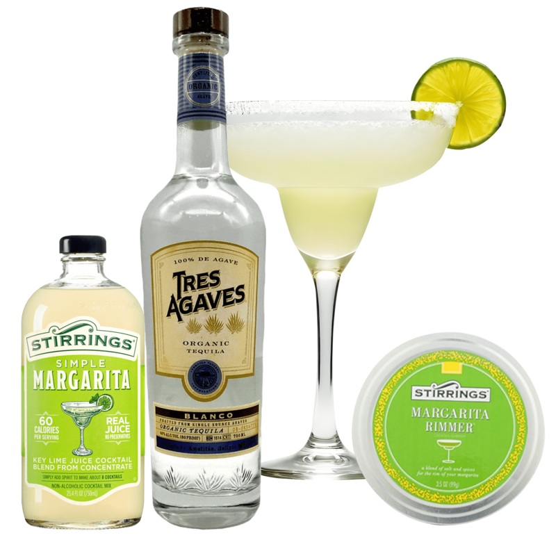 Tres Agaves Tequila Margarita Gift Basket Cheers