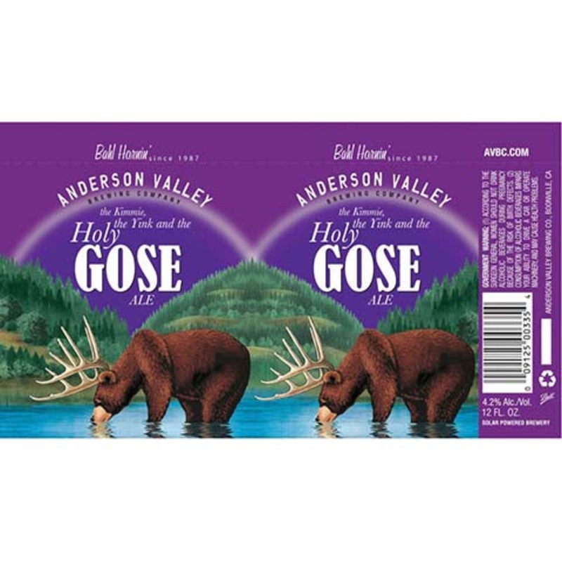 Anderson Valley The Kimmy, The Yink, and The Holy Gose Ale 12OZ SINGLE CAN