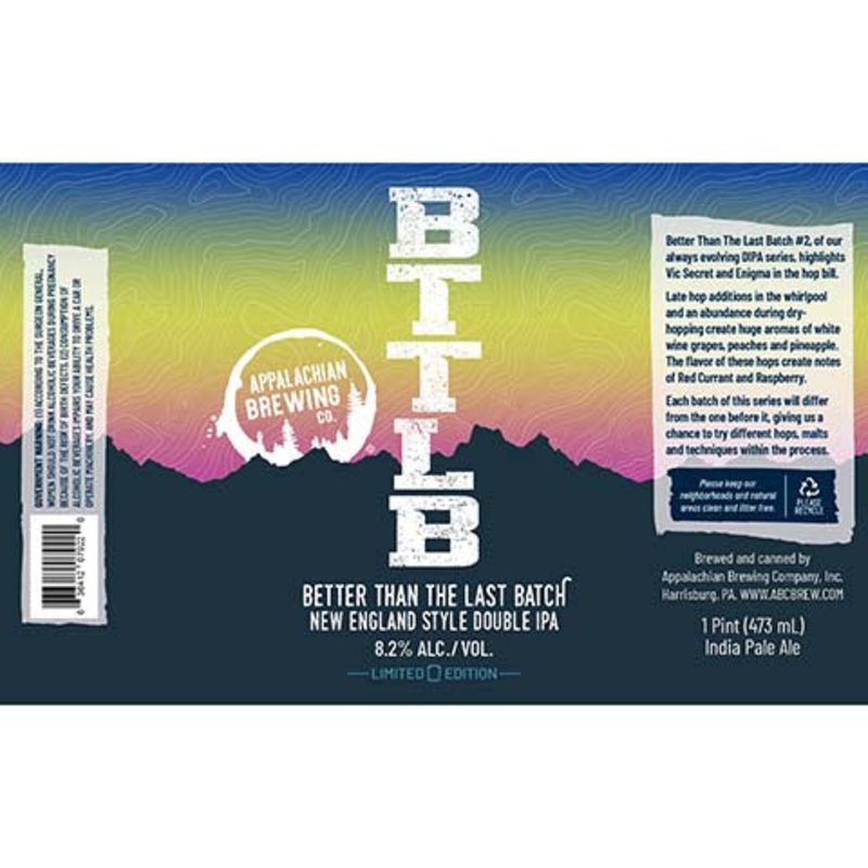 Appalachian Better Than The Last Batch DIPA 16OZ SINGLE CAN