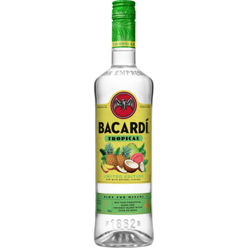 BACARDI TROPICAL FLAVORED RUM LIMITED EDITION 70 750ML 750ML