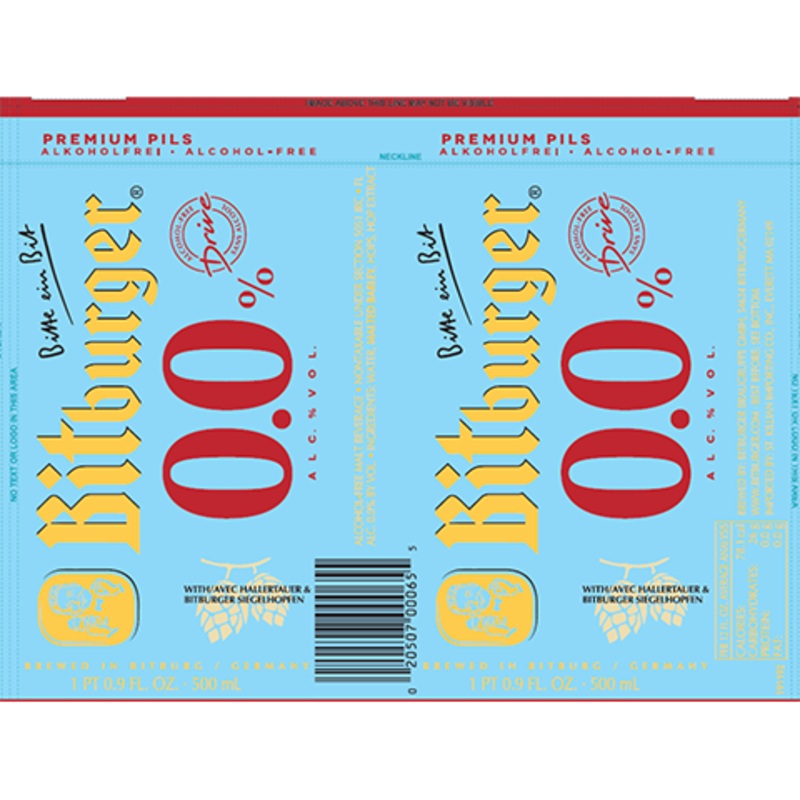 Bitburger Drive Pils 500ML BTL