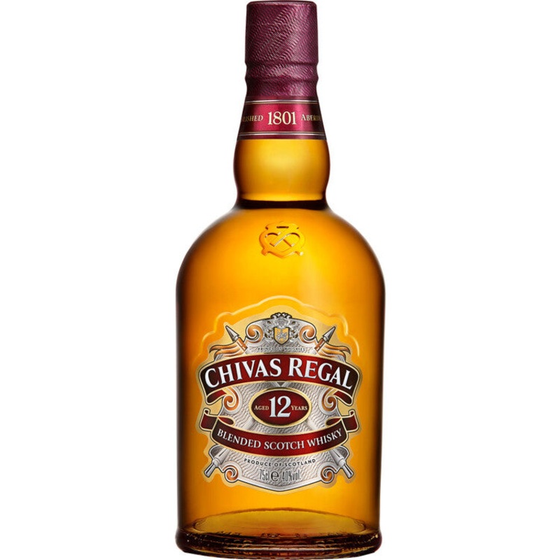 CHIVAS REGAL BLENDED SCOTCH 12 YR 80 NO CARTON 750ML 750ML