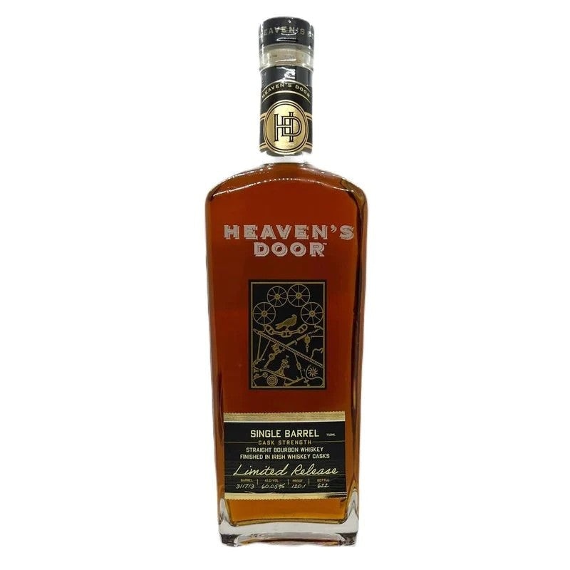 Heaven’s Door Single Barrel Cask Strength Irish Whiskey Casks Finish Straight Bourbon Whiskey 750ML BTL