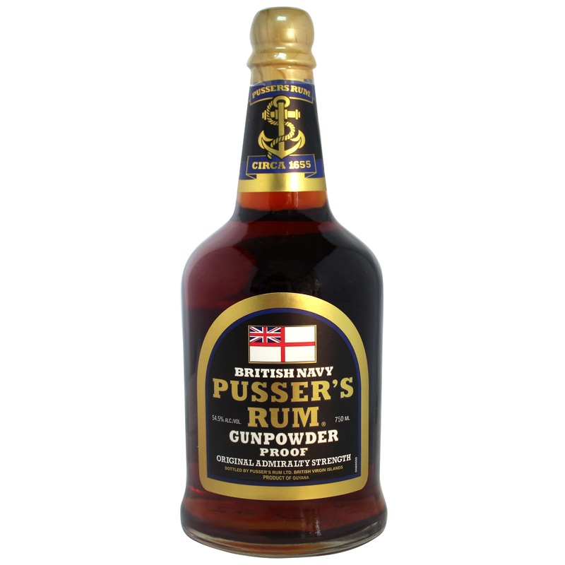 PUSSERS BRITISH NAVY GUNPOWDER PROOF BLACK LABEL RUM 750ML @ St. Albert [1010795] 750 ml