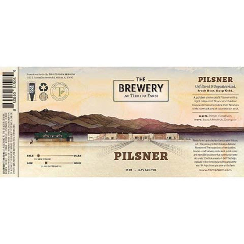 Tirrito Farm Pilsner 12OZ SINGLE CAN