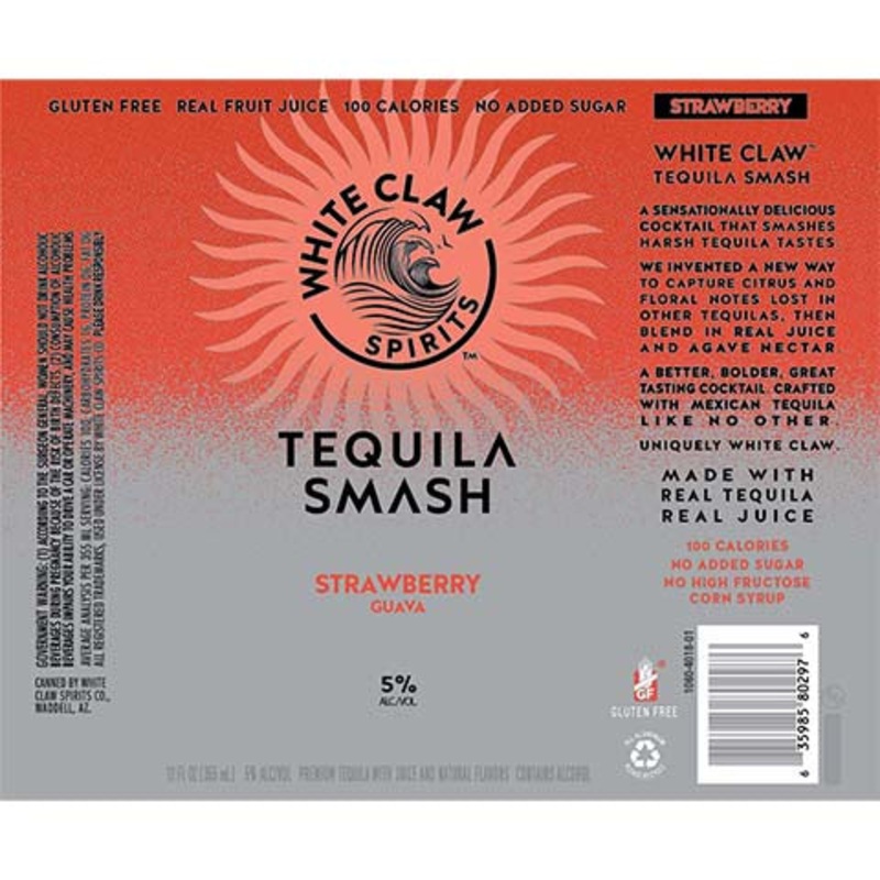 White Claw Strawberry Guava Tequila Smash 12OZ SINGLE CAN