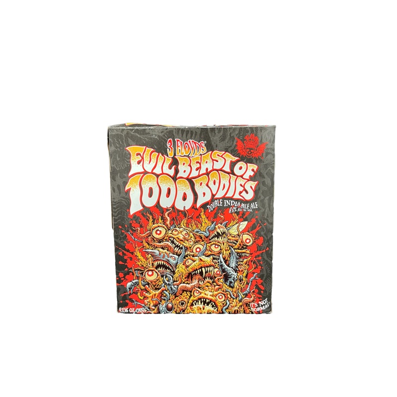 3 Floyds Seasonal DIPA 4 Pack Cans Evil Beast Of 1000 Bodies